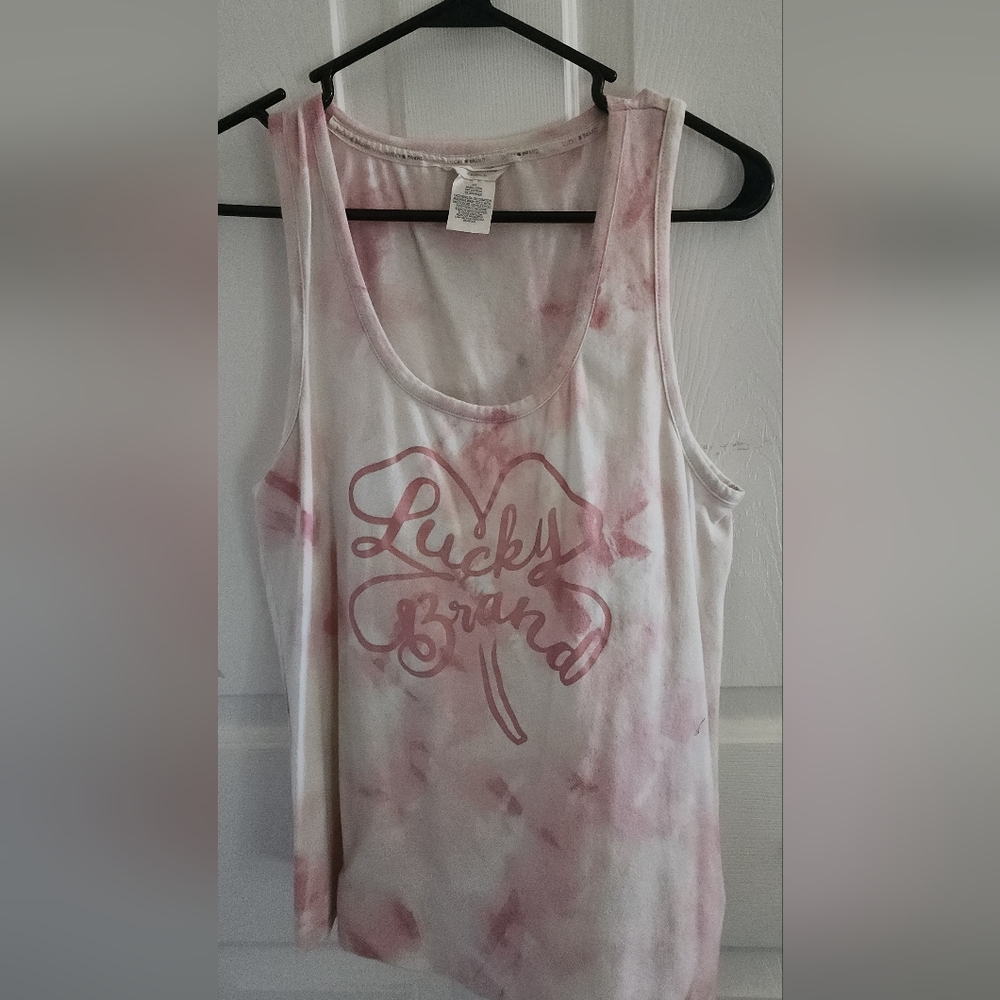 Lucky Brand Rose Tie-Dye Tank